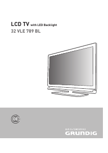 Bedienungsanleitung Grundig 32 VLE 789 BL LCD fernseher