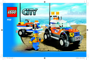Manual Lego set 7737 City Coast guard 4WD and jet scooter
