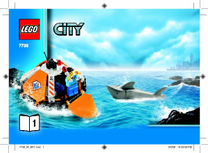 Bedienungsanleitung Lego set 7738 City Helikopter der Küstenwache mit Rettungsinsel