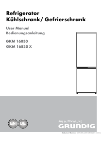 Bruksanvisning Grundig GKM 16830 Kyl-frys