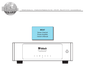 Handleiding McIntosh MI347 Versterker