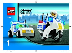 Brugsanvisning Lego set 7744 City Politistation