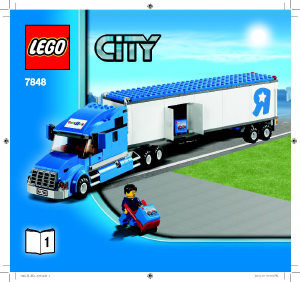 Handleiding Lego set 7848 City Vrachtwagen en winkel