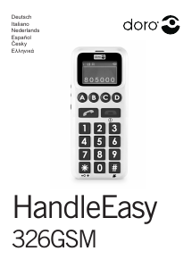 Handleiding Doro HandleEasy 326GSM Mobiele telefoon
