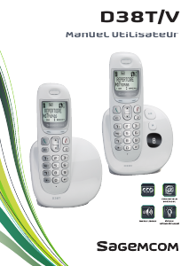 Mode d’emploi Sagemcom D38T Téléphone sans fil