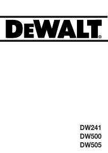 Manuale DeWalt DW505 Trapano a percussione
