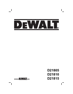 Εγχειρίδιο DeWalt D21805KS Κρουστικό δράπανο