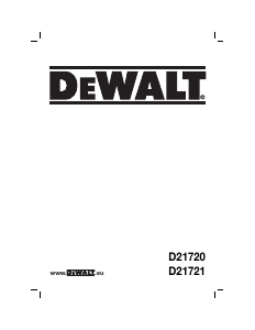 Kullanım kılavuzu DeWalt D21720 Darbeli matkap