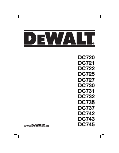 Manuale DeWalt DC745KB Trapano avvitatore