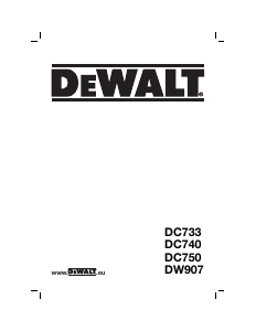Brugsanvisning DeWalt DC740K2 Bore-skruemaskine