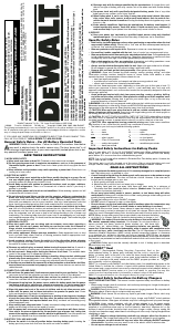Bruksanvisning DeWalt DC985KA Borrskruvdragare