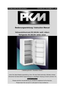 Manual PKM KS 240.0A+ Refrigerator
