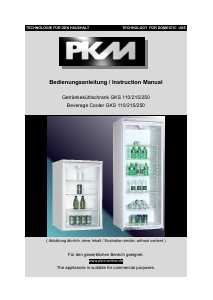 Manual PKM GKS215 Refrigerator