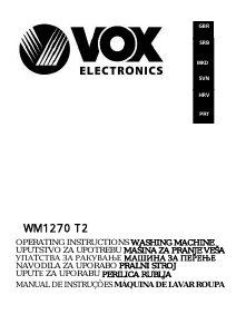 Handleiding Vox WM1270T2 Wasmachine