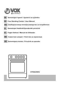 Handleiding Vox ETR6025WG Fornuis