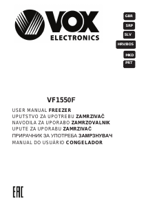 Manual Vox VF1550F Freezer