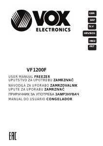 Manual Vox VF1200F Congelador