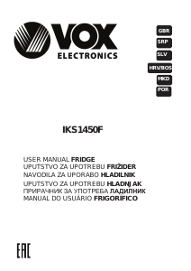 Manual Vox IKS1450F Frigorífico