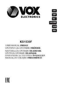 Manual Vox KS1530F Frigorífico