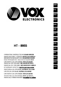 Handleiding Vox HT8955 Haardroger