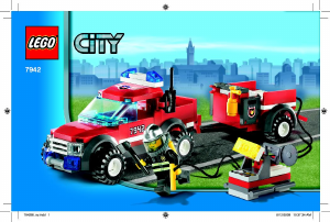 Bedienungsanleitung Lego set 7942 City Feuerwehr Pick-up