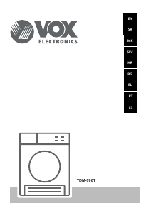 Manual Vox TDM700T Dryer