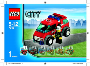 Manual de uso Lego set 7945 City Estación de bomberos