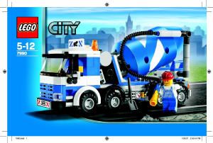 Manual Lego set 7990 City Cement mixer