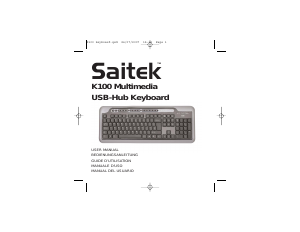 Bruksanvisning Saitek K100 Tangentbord