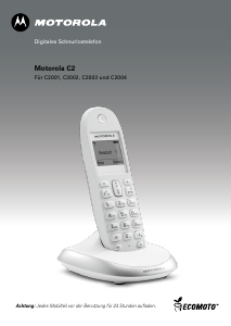 Bedienungsanleitung Motorola C2002 Schnurlose telefon