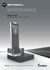 Bedienungsanleitung Motorola IT.6.4T Schnurlose telefon