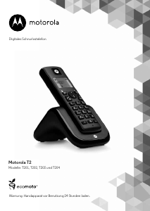 Bedienungsanleitung Motorola T203 Schnurlose telefon