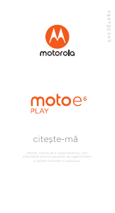 Priročnik Motorola Moto E6 Play Mobilni telefon