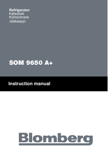 Handleiding Blomberg SOM 9650 A+ Koelkast