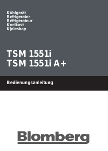Handleiding Blomberg TSM1551i Koelkast