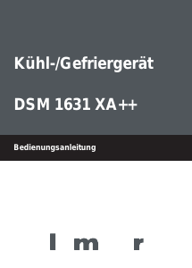 Bedienungsanleitung Blomberg DSM 1631 XA++ Kühl-gefrierkombination
