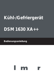 Bedienungsanleitung Blomberg DSM 1630 XA++ Kühl-gefrierkombination