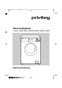 Bedienungsanleitung Privileg Classic 3822S Waschmaschine