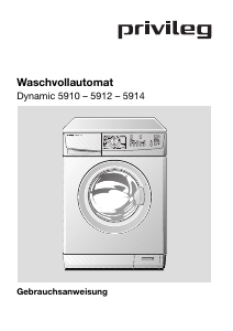 Bedienungsanleitung Privileg Dynamic 5912 Waschmaschine