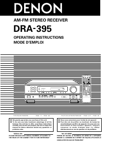 Manual Denon DRA-395 Receiver