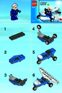 Bedienungsanleitung Lego set 30018 City Polizei Flugzeug