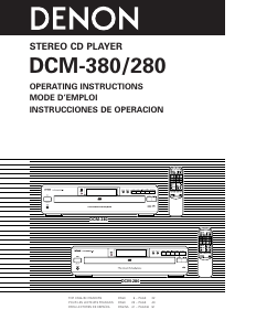 Manual Denon DCM-280 CD Player