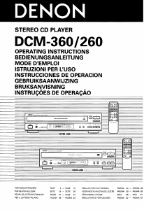 Mode d’emploi Denon DCM-260 Lecteur CD