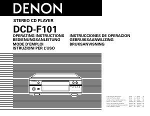 Handleiding Denon DCD-F101 CD speler