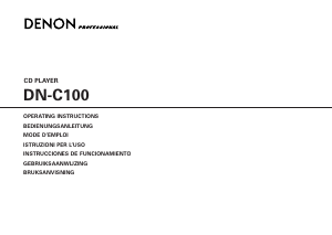 Mode d’emploi Denon DN-C100 Amplificateur
