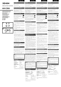 Handleiding Denon AH-C350 Koptelefoon