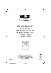 Handleiding Zanussi-Electrolux FD 1626 Wasmachine