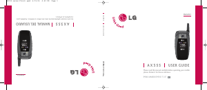 Bruksanvisning LG AX355 Mobiltelefon