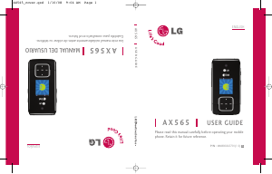 Manual LG AX565 Mobile Phone