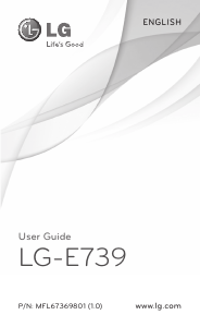 Handleiding LG E739 Mobiele telefoon